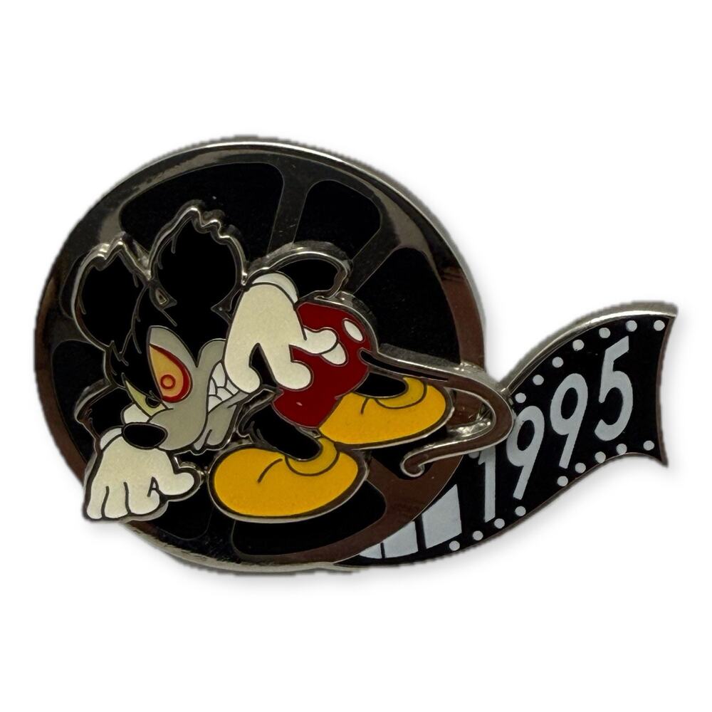 Disneyland Paris Runaway Brain 1995 Film Reel Pin Mickey 90th LE 284/400